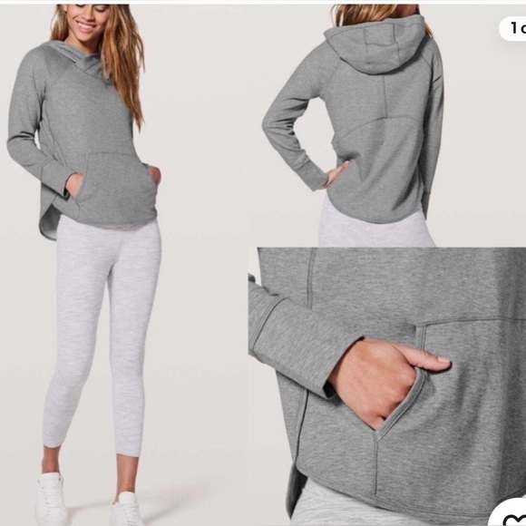 lululemon athletica Heather Gray Women's Time Out  Hoodie - Picture 3 of 11